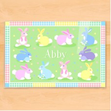 Olive Kids Easter Bunnies Personalized Placemat OVT1793